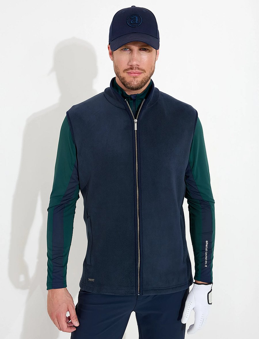 Abacus - Mens Foxhills midlayer bodywarmer - veste - navy - 0