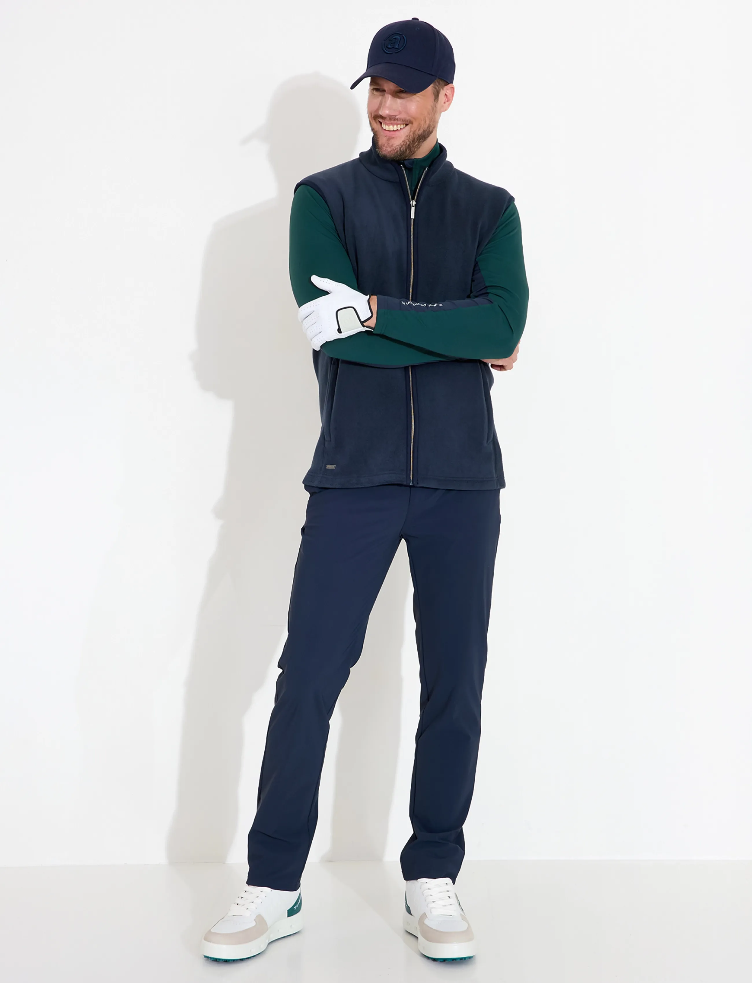 Abacus - Mens Foxhills midlayer bodywarmer - veste - navy - 3