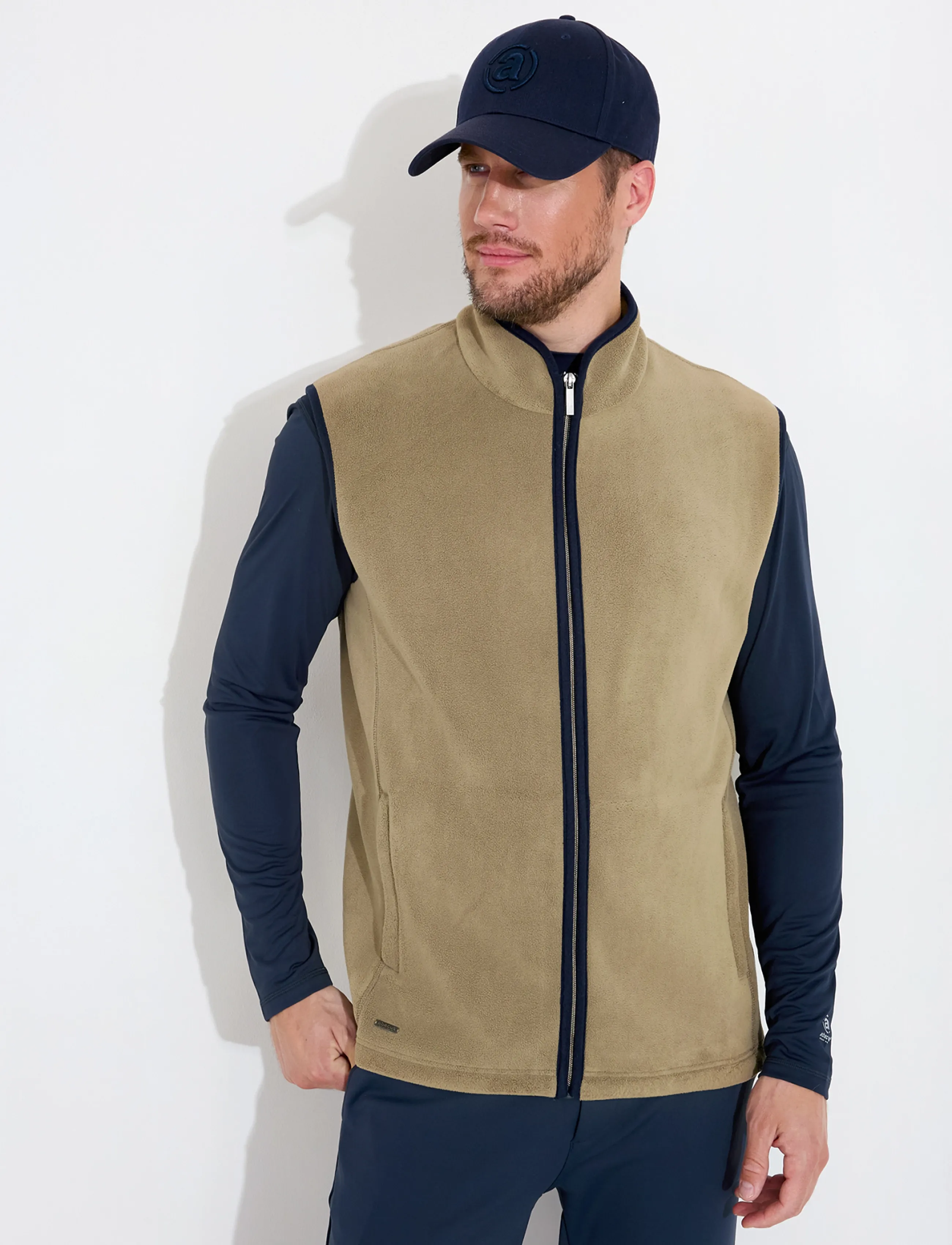 Abacus Mens Foxhills Midlayer Bodywarmer, XXL, Sport Oberbekleidung, Beige - Westen, Männerswear