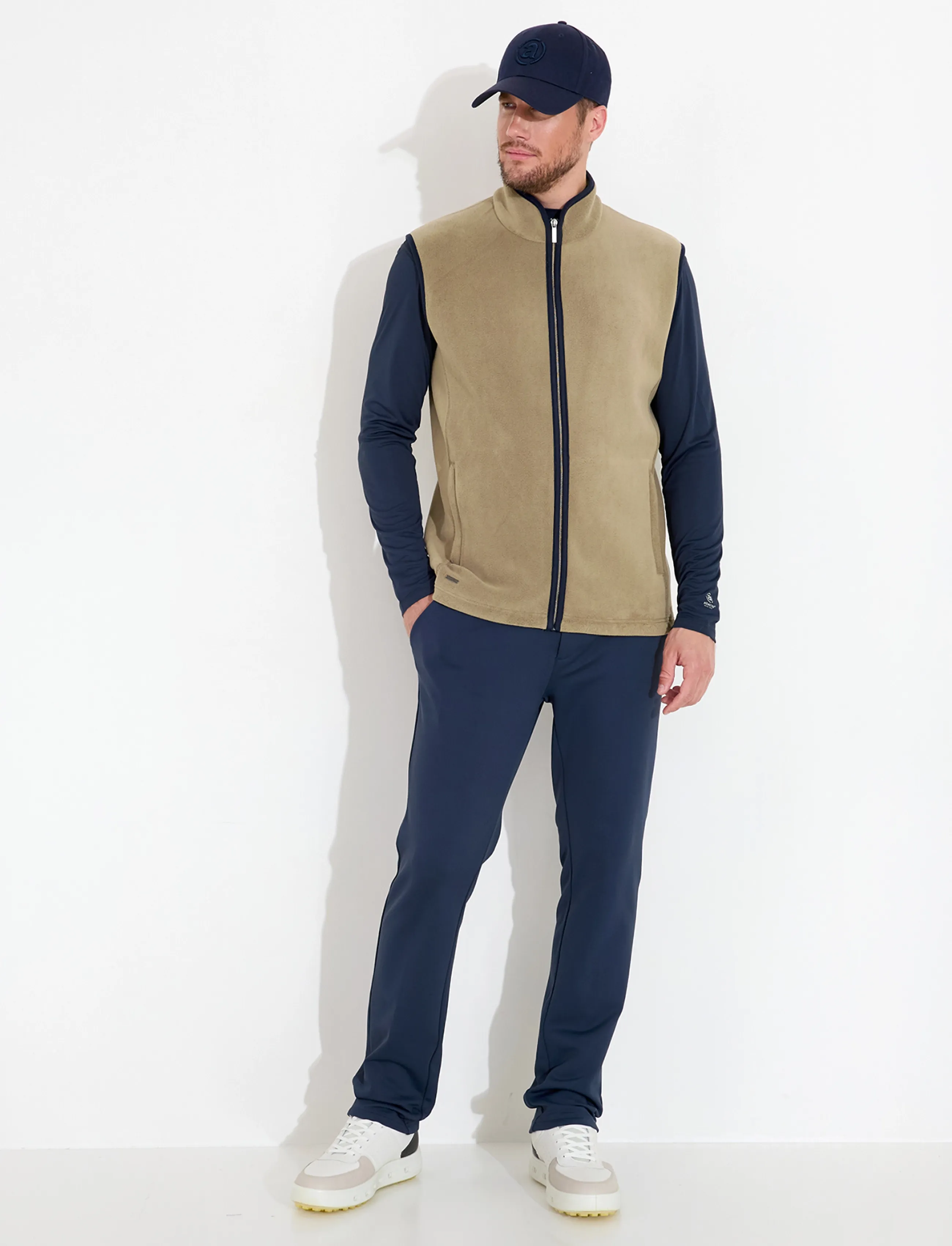 Abacus - Mens Foxhills midlayer bodywarmer - veste - taupe - 3