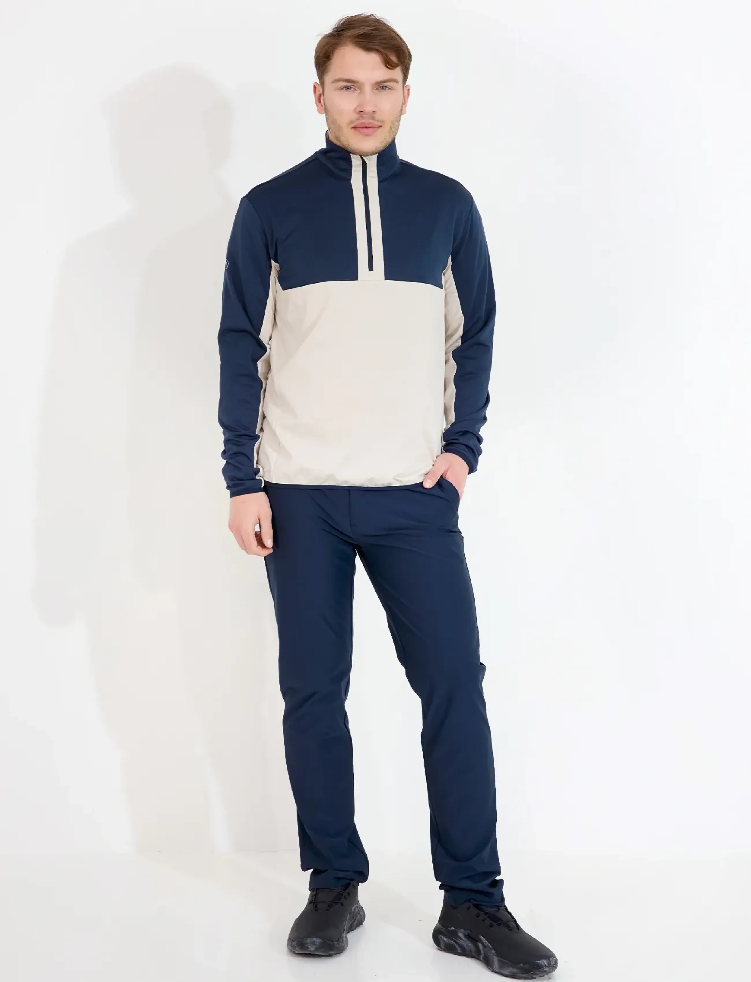 Abacus - Mens Erne midlayer - fleeces & midlayers - clam melange - 3