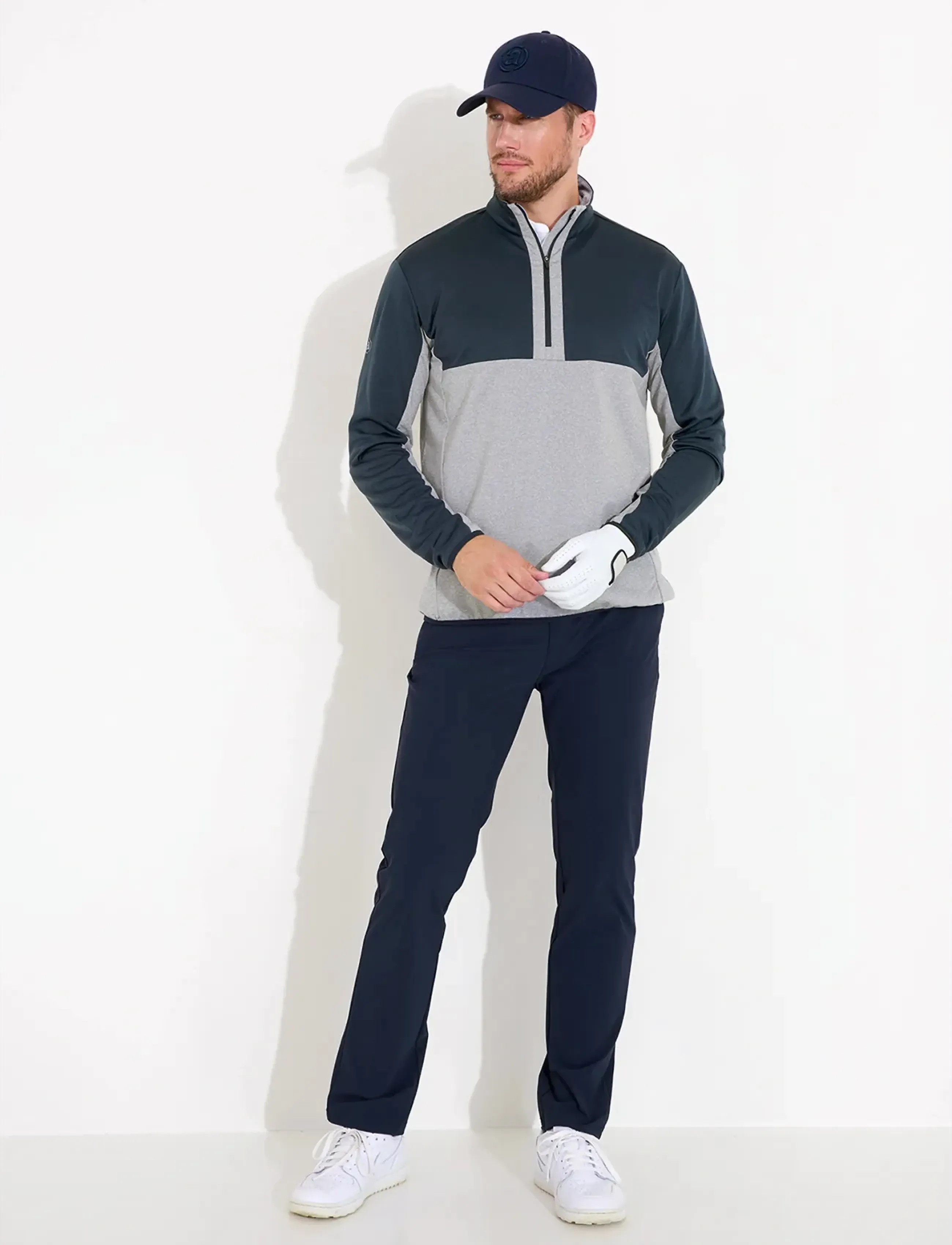 Abacus - Mens Erne midlayer - fleece og mellemlag - lt.greymelange - 3