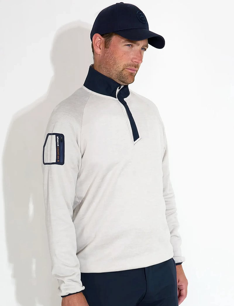 Abacus - Mens Arden midlayer - fleece en midlayers - clam - 0