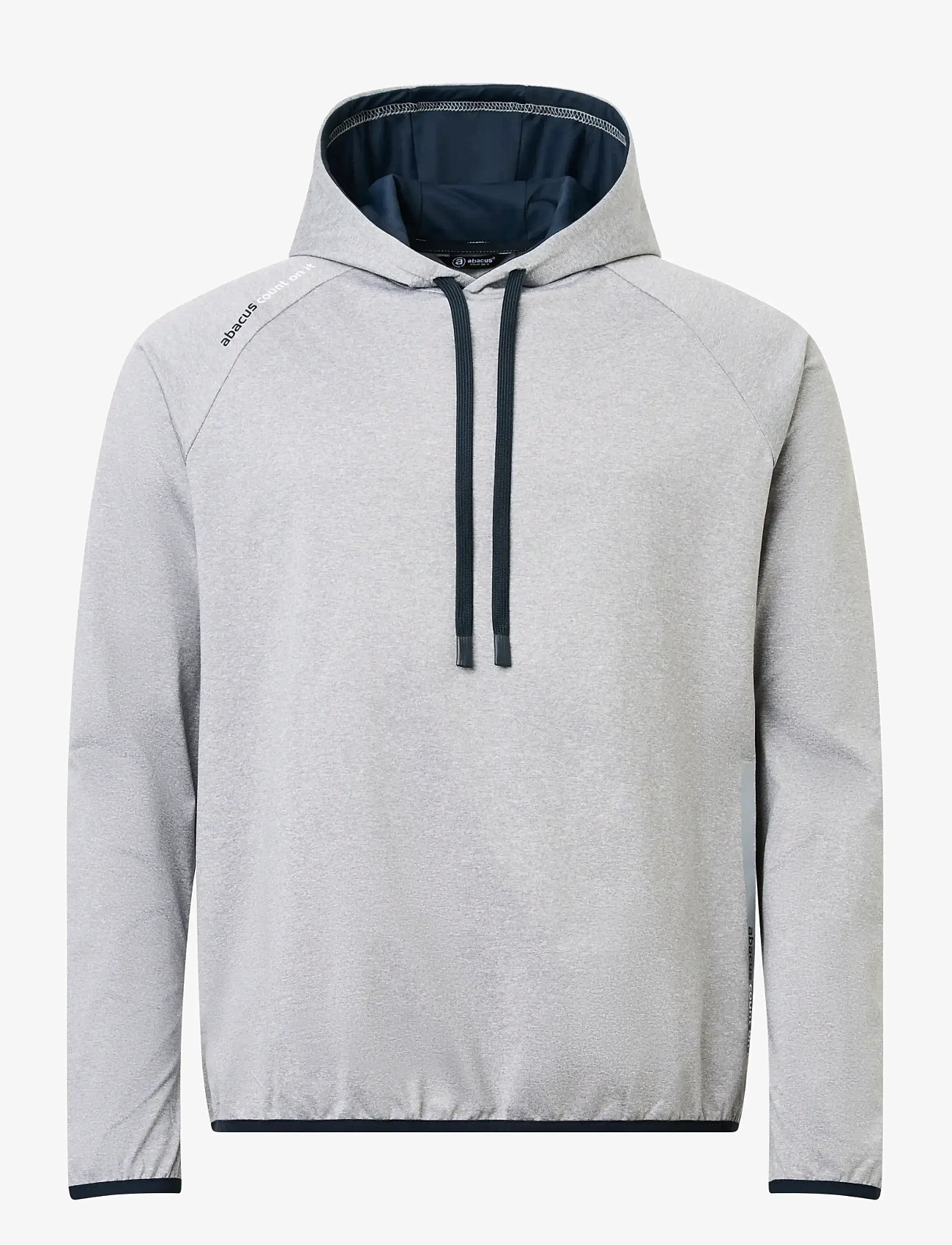 Abacus - Mens Loop hoodie - overdele - lt.greymelange - 1