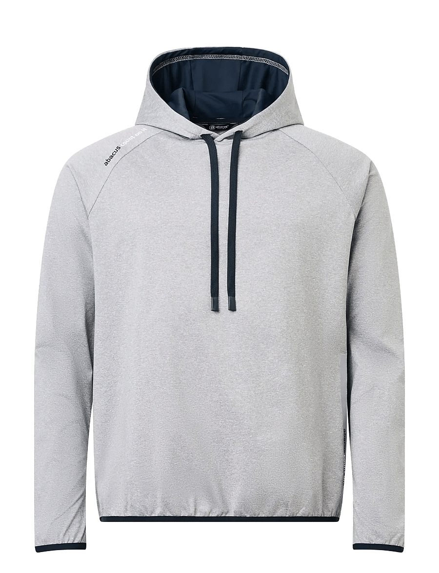 Abacus - Mens Loop hoodie - huvtröjor - lt.greymelange - 1