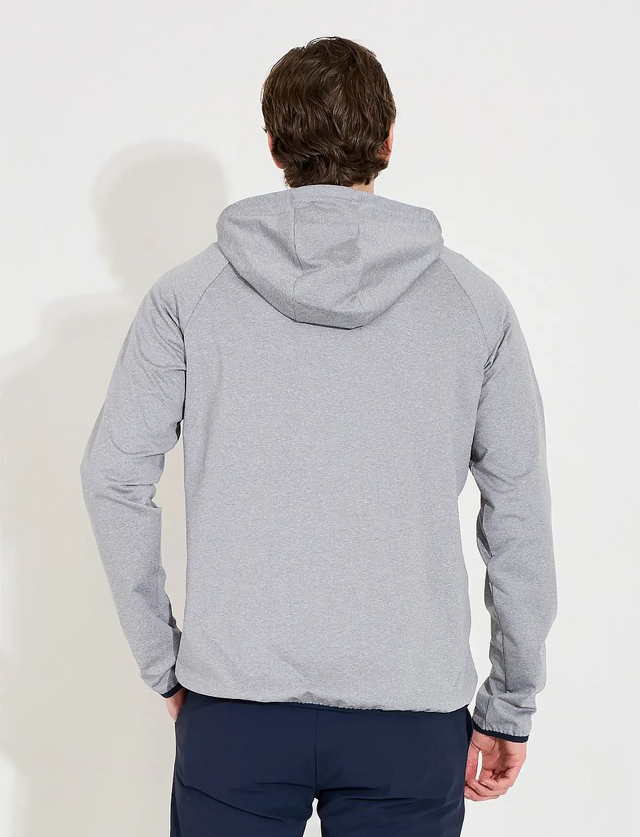 Abacus - Mens Loop hoodie - huvtröjor - lt.greymelange - 2