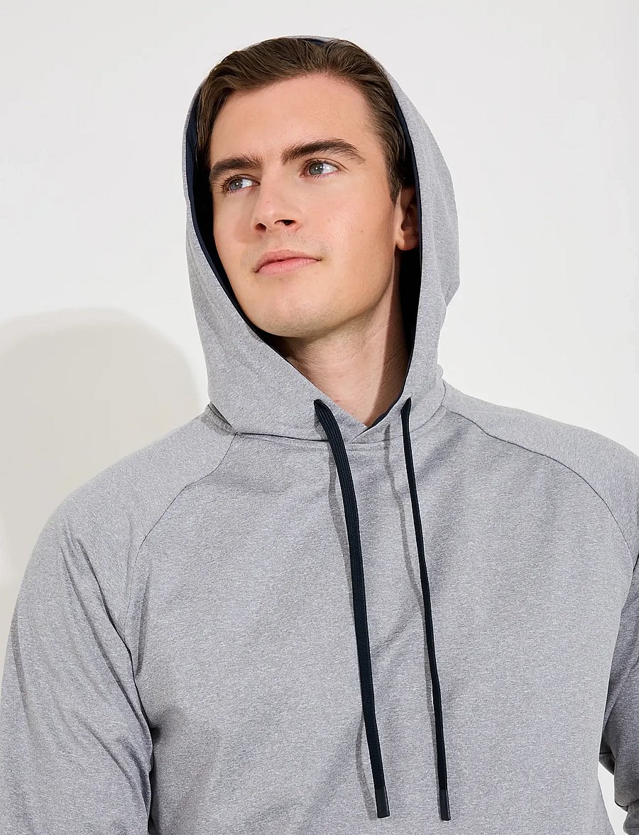 Abacus - Mens Loop hoodie - huvtröjor - lt.greymelange - 4