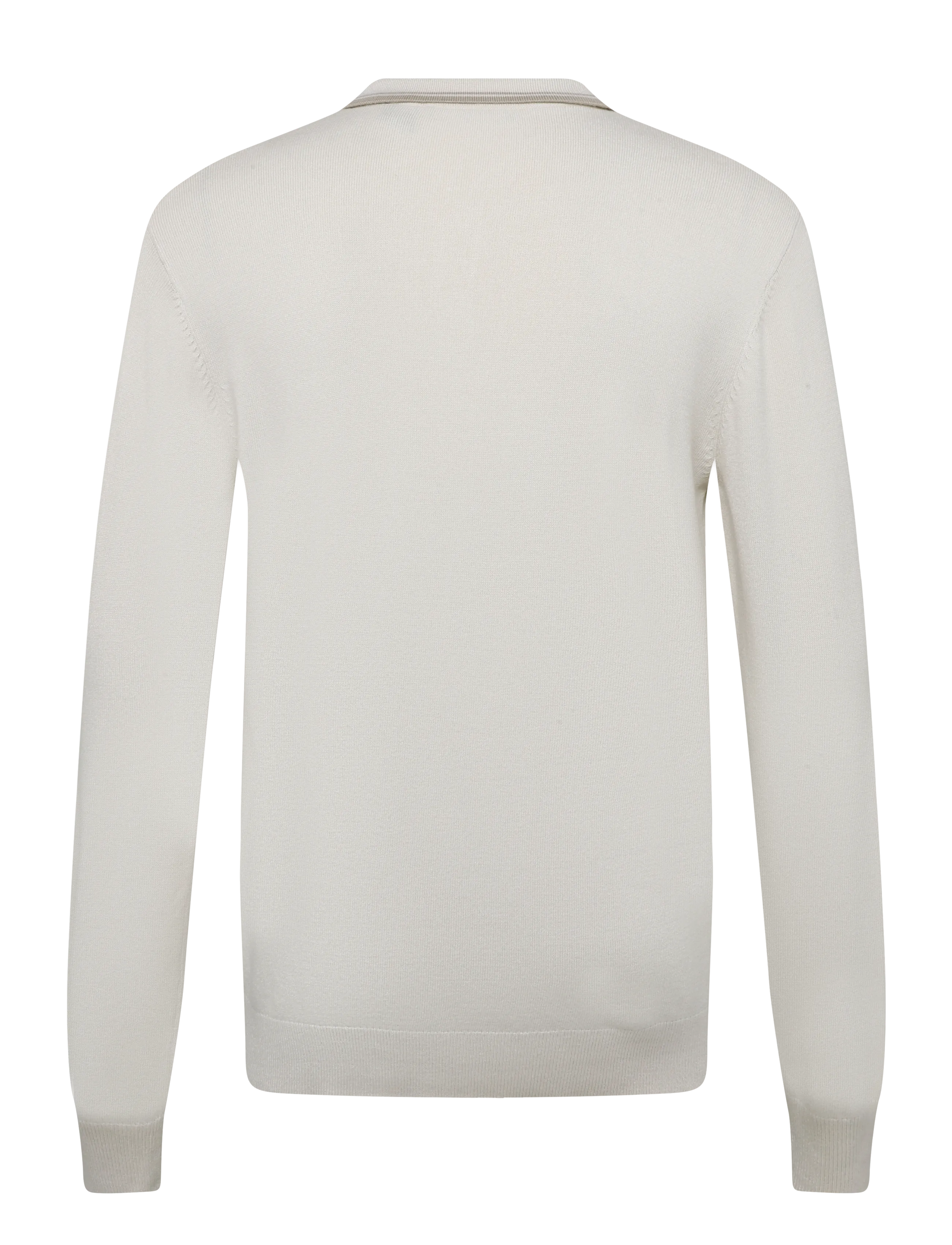 Abacus - Mens Niblick longsleeve polo - toppe & t-shirts - clam - 2