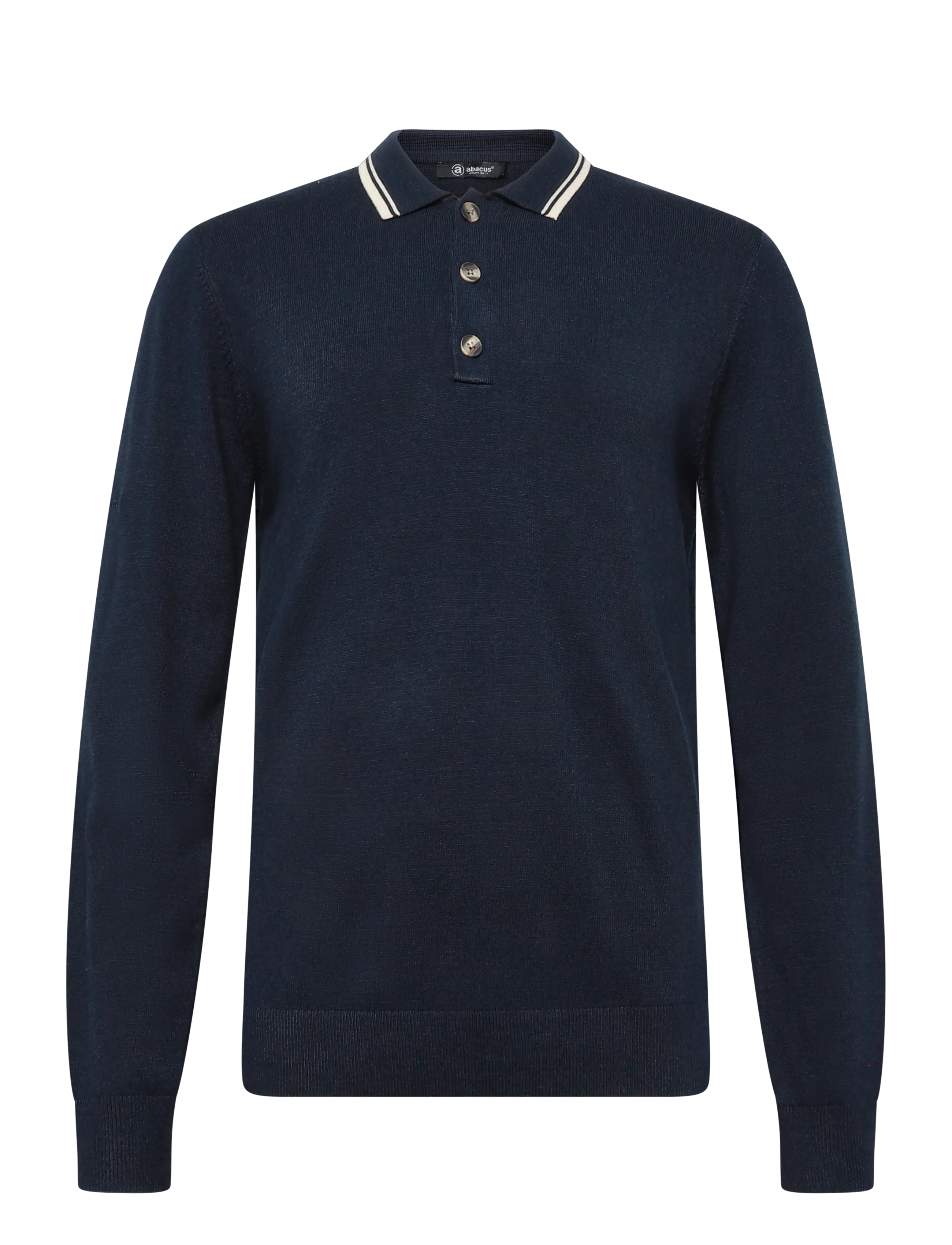 Abacus Mens Niblick longsleeve polo - Abacus - NAVY / navy