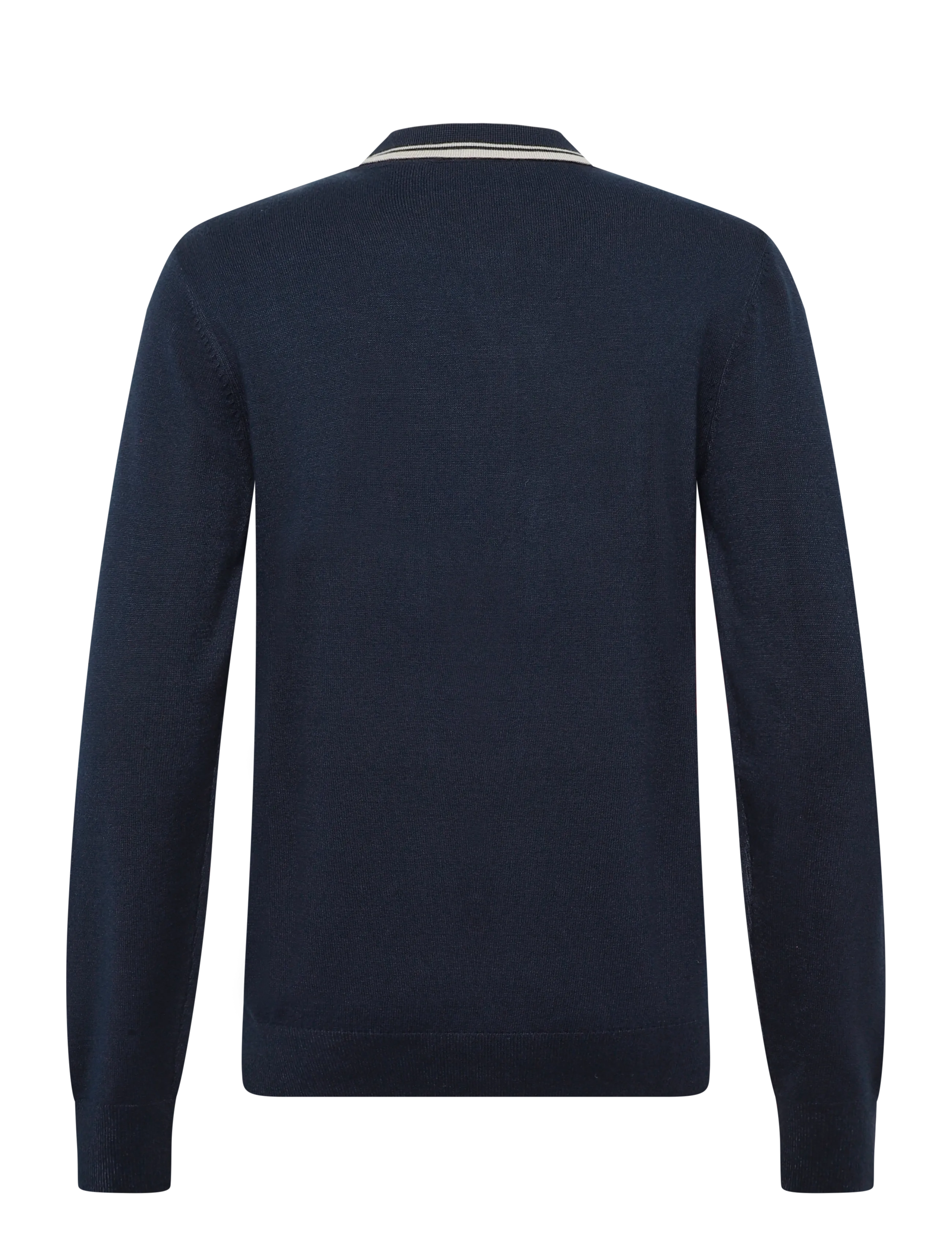 Abacus - Mens Niblick longsleeve polo - toppar & t-shirts - navy - 2