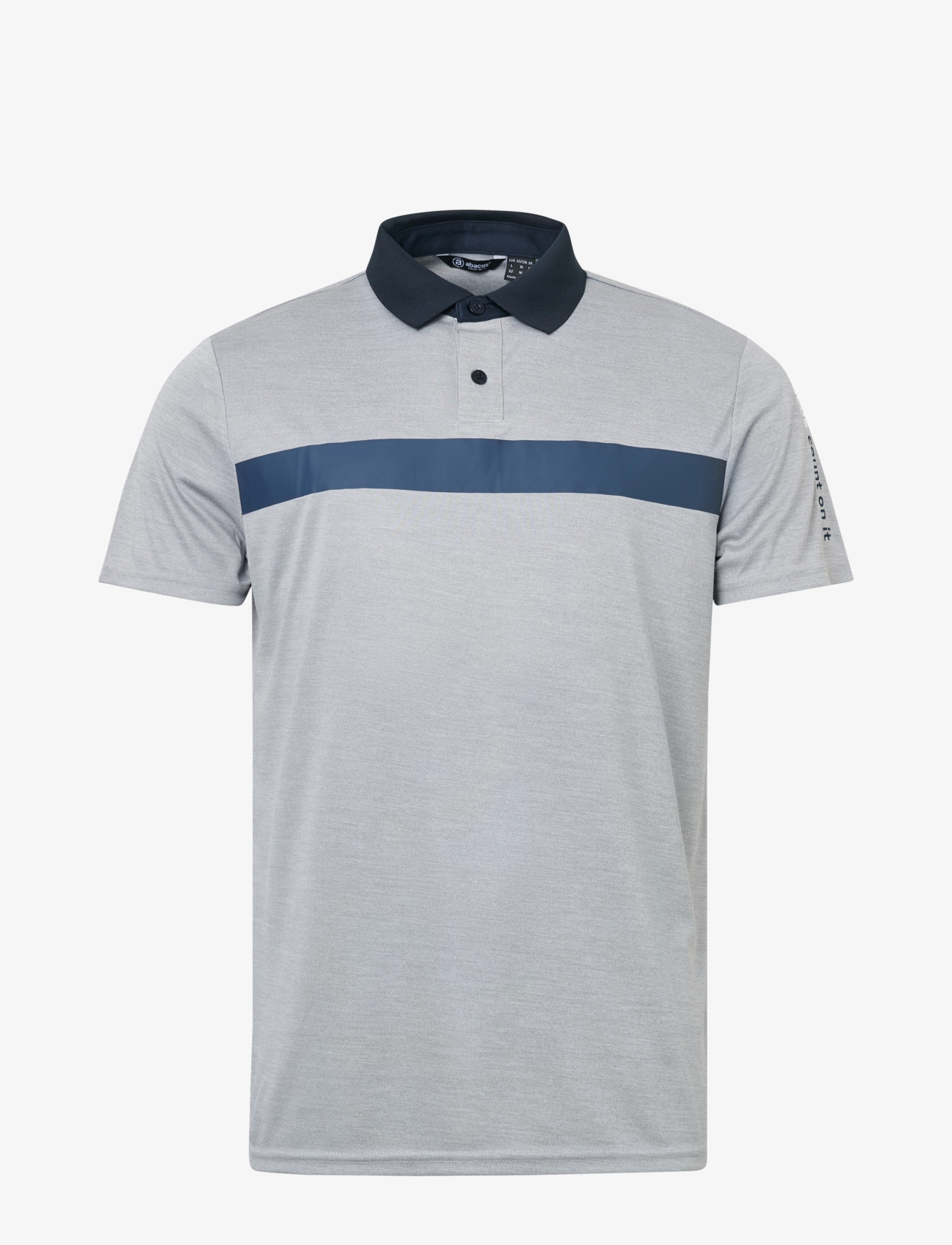 Abacus - Mens Hudson drycool polo - lt.greymelange - 1