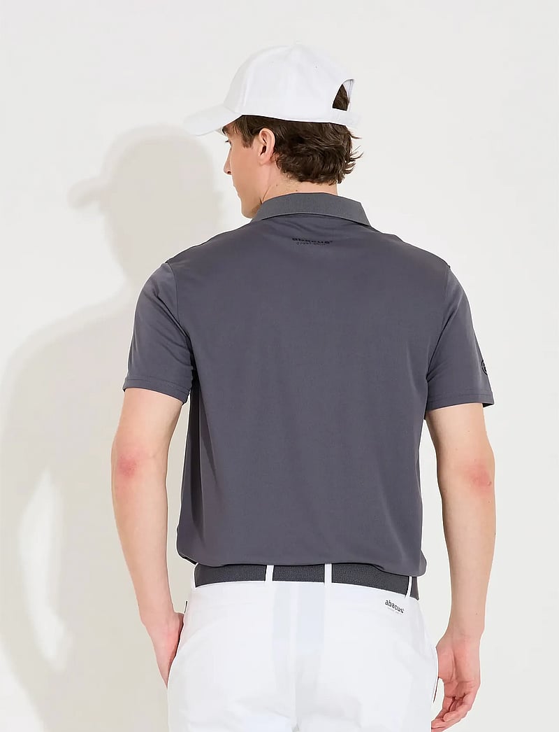 Abacus - Mens Cray drycool polo - toppar & t-shirts - dk.grey - 3