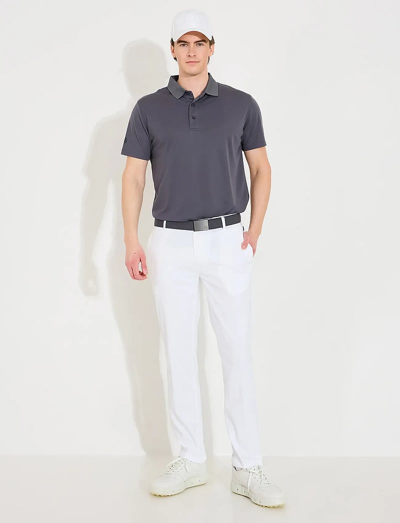 Abacus - Mens Cray drycool polo - toppar & t-shirts - dk.grey - 4