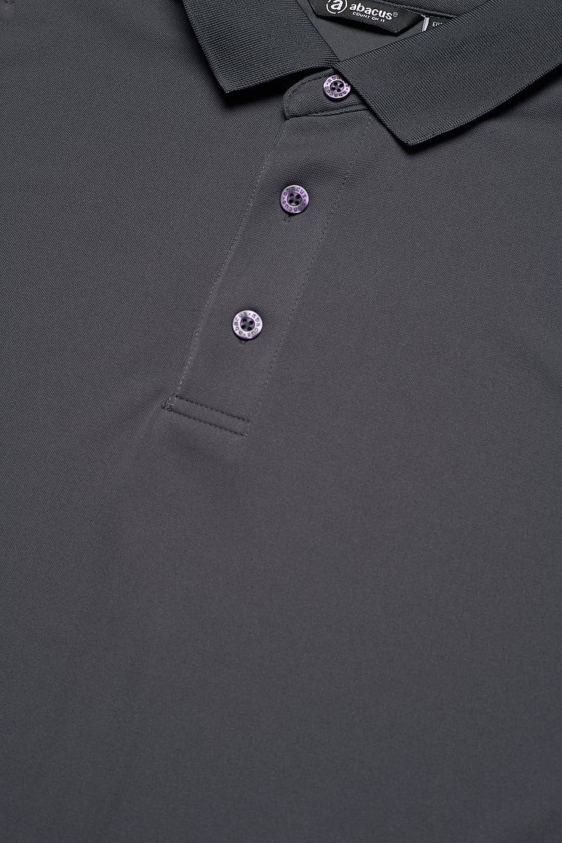 Abacus - Mens Cray drycool polo - toppe & t-shirts - dk.grey - 3