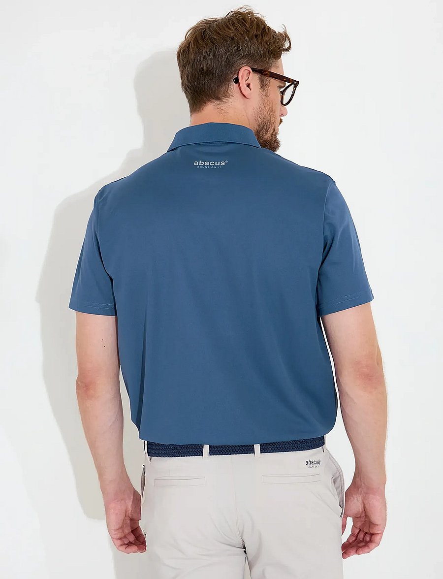 Abacus - Mens Cray drycool polo - toppe & t-shirts - steelblue - 3