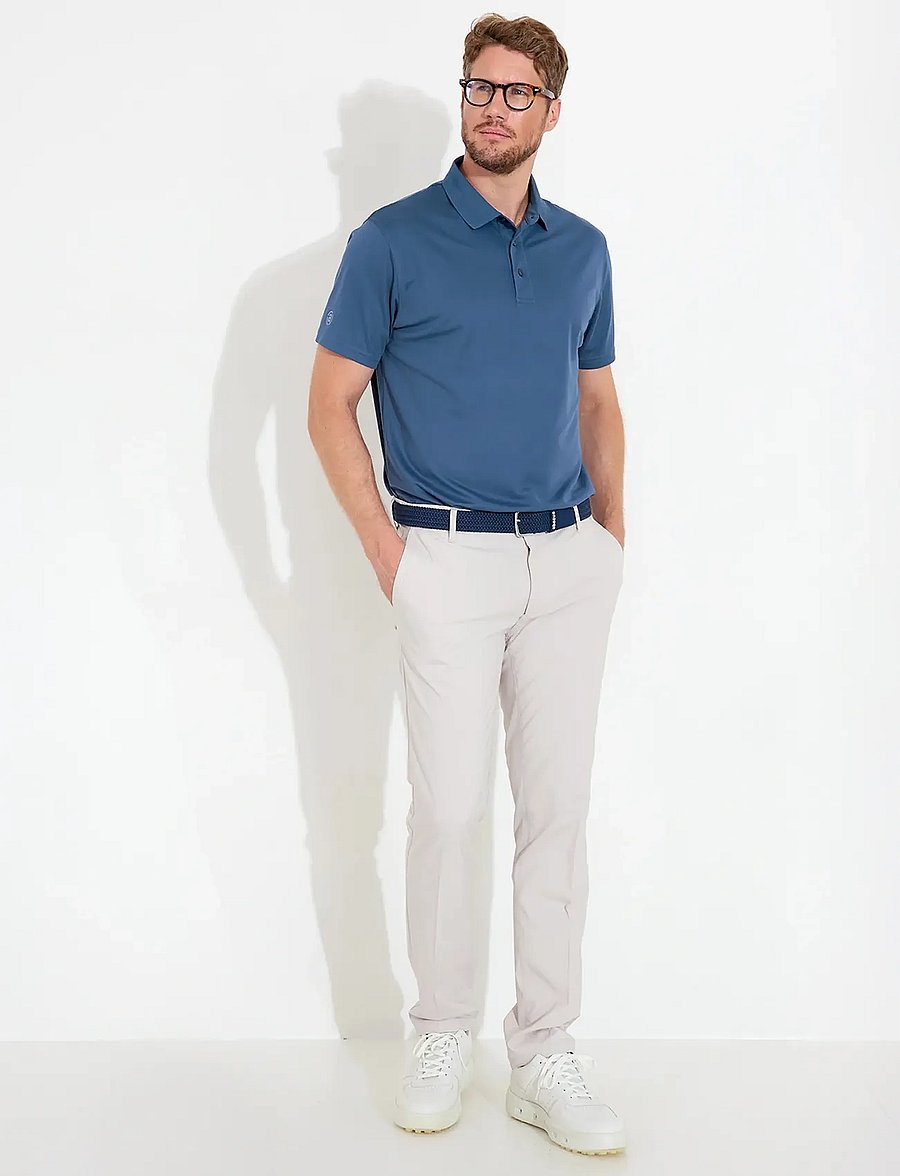 Abacus - Mens Cray drycool polo - toppe & t-shirts - steelblue - 4