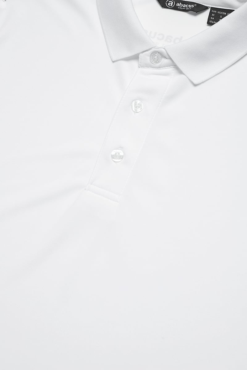 Abacus - Mens Cray drycool polo - alussärgid ja t-särgid - white - 5