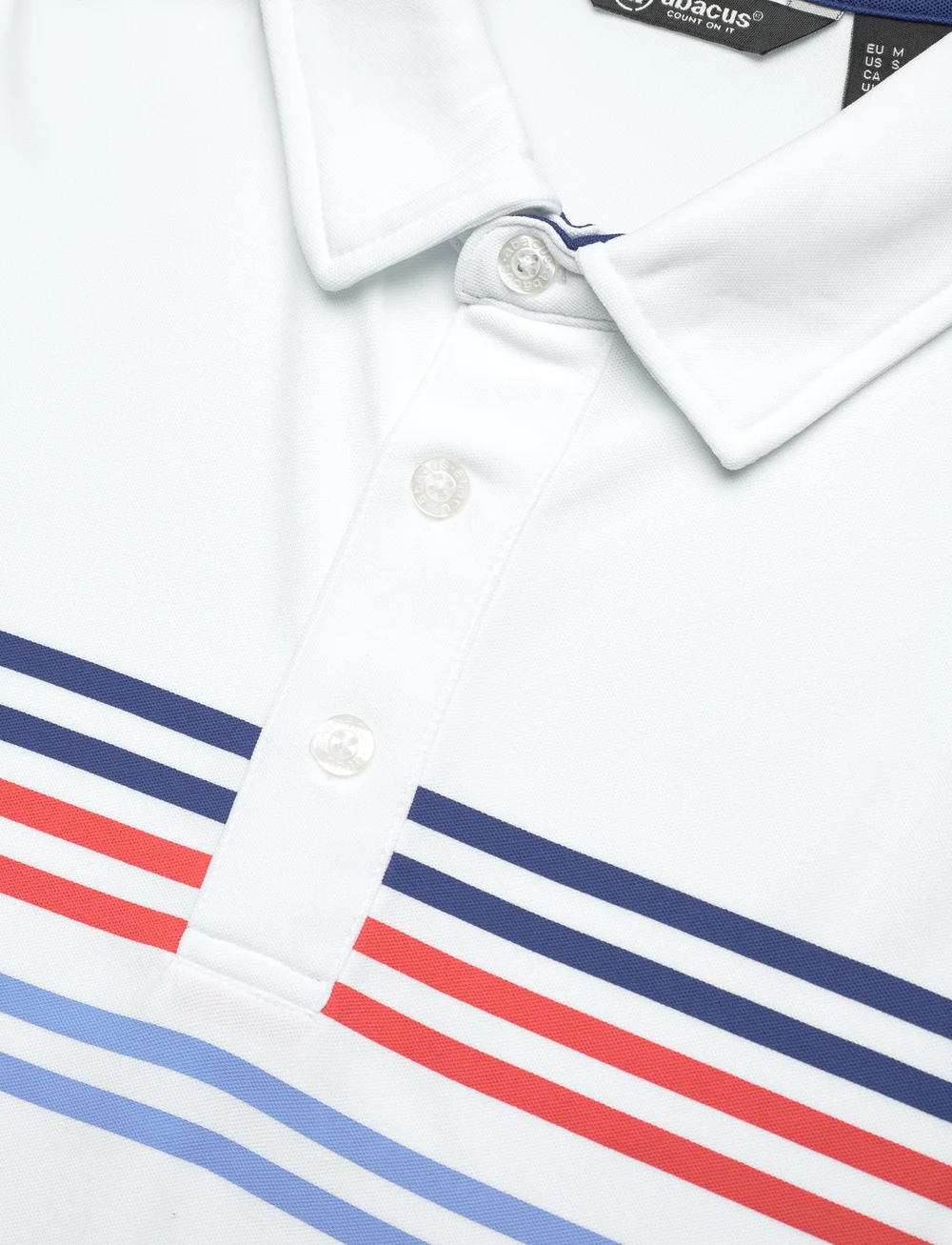Abacus - Mens Telford drycool polo - oberteile & t-shirts - white - 5