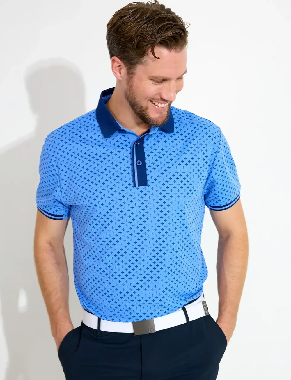 Abacus - Mens Dunsten drycool polo - oberteile & t-shirts - heaven - 0