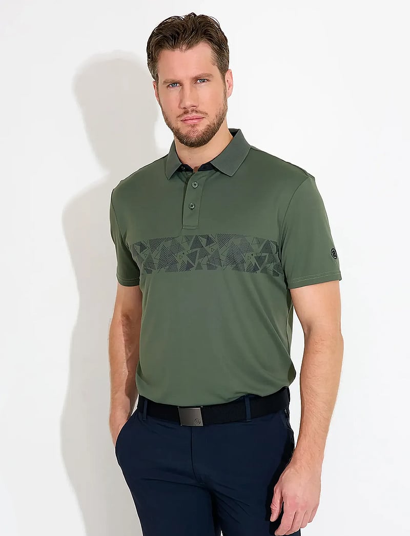 Abacus - Mens Walton drycool polo - toppar & t-shirts - forest - 0