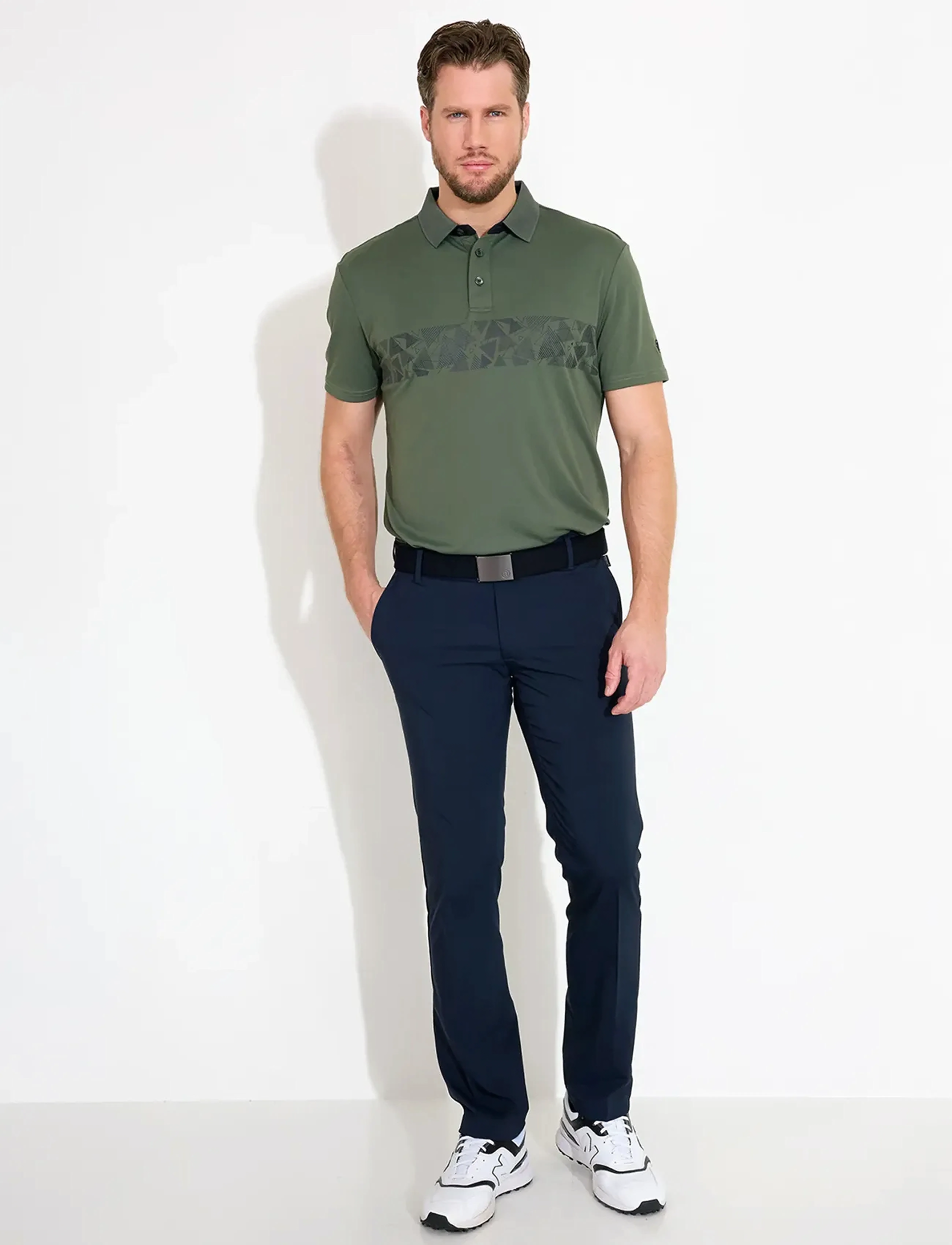 Abacus - Mens Walton drycool polo - forest - 4