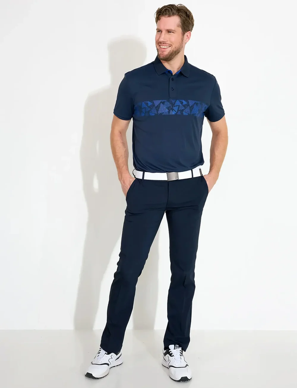 Abacus - Mens Walton drycool polo - oberteile & t-shirts - navy - 4