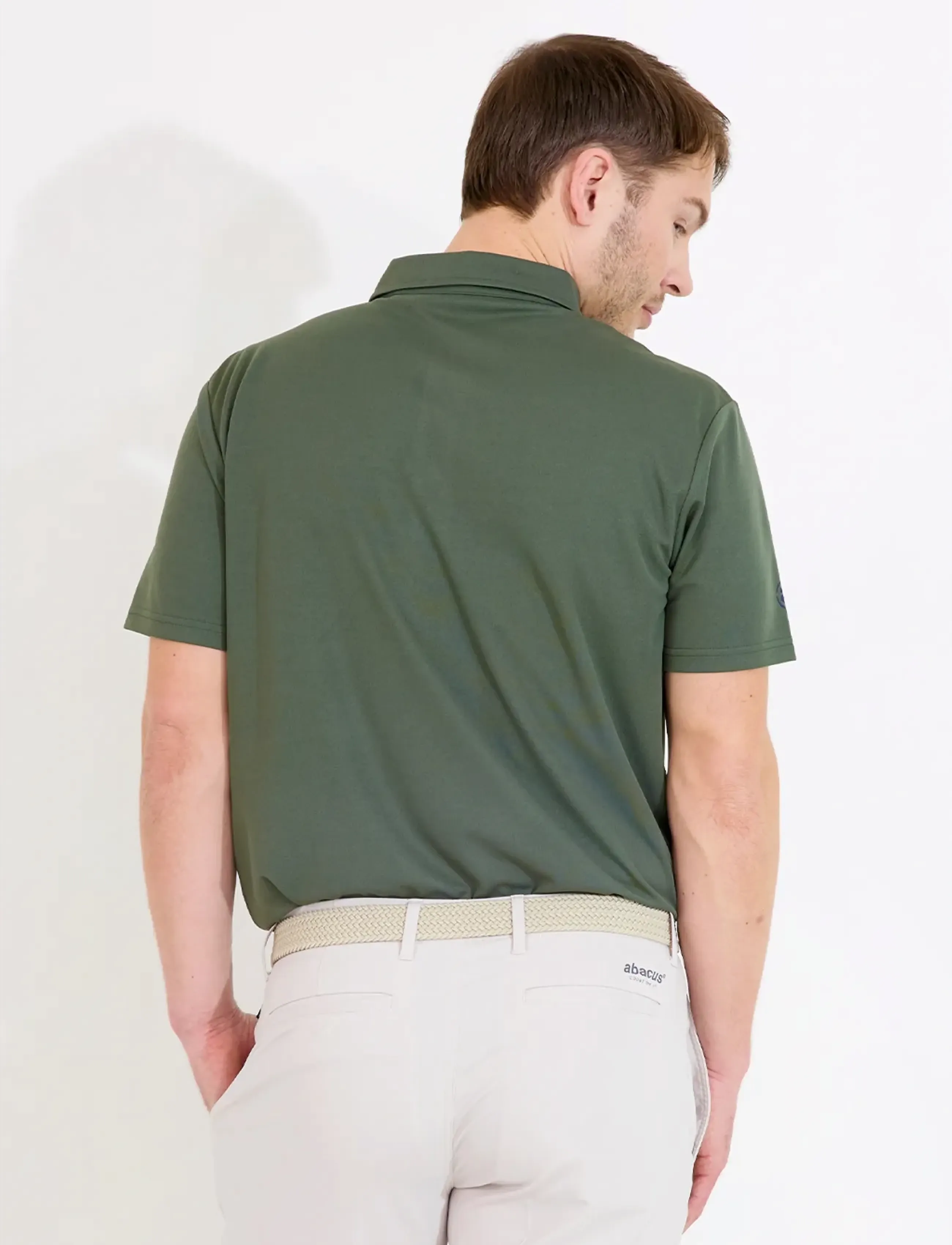 Abacus - Mens Cruit drycool polo - polos - forest - 2