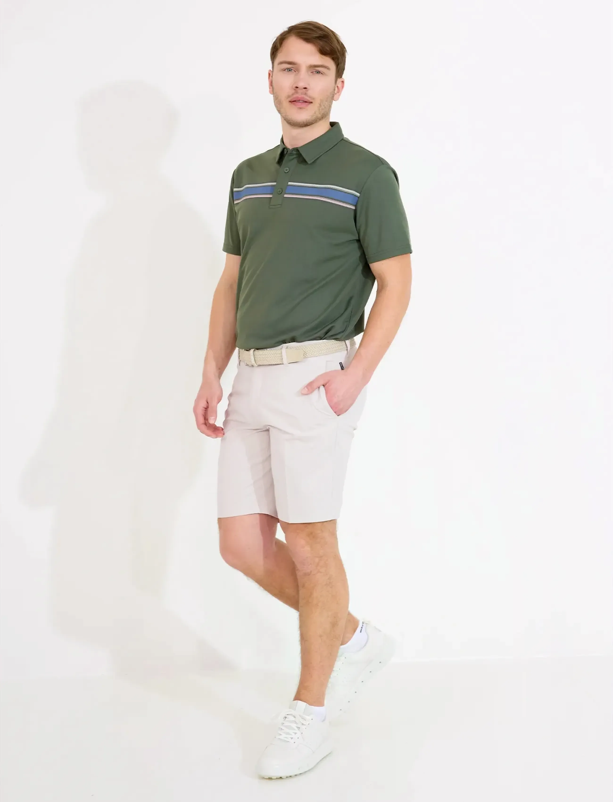 Abacus - Mens Cruit drycool polo - polos - forest - 3