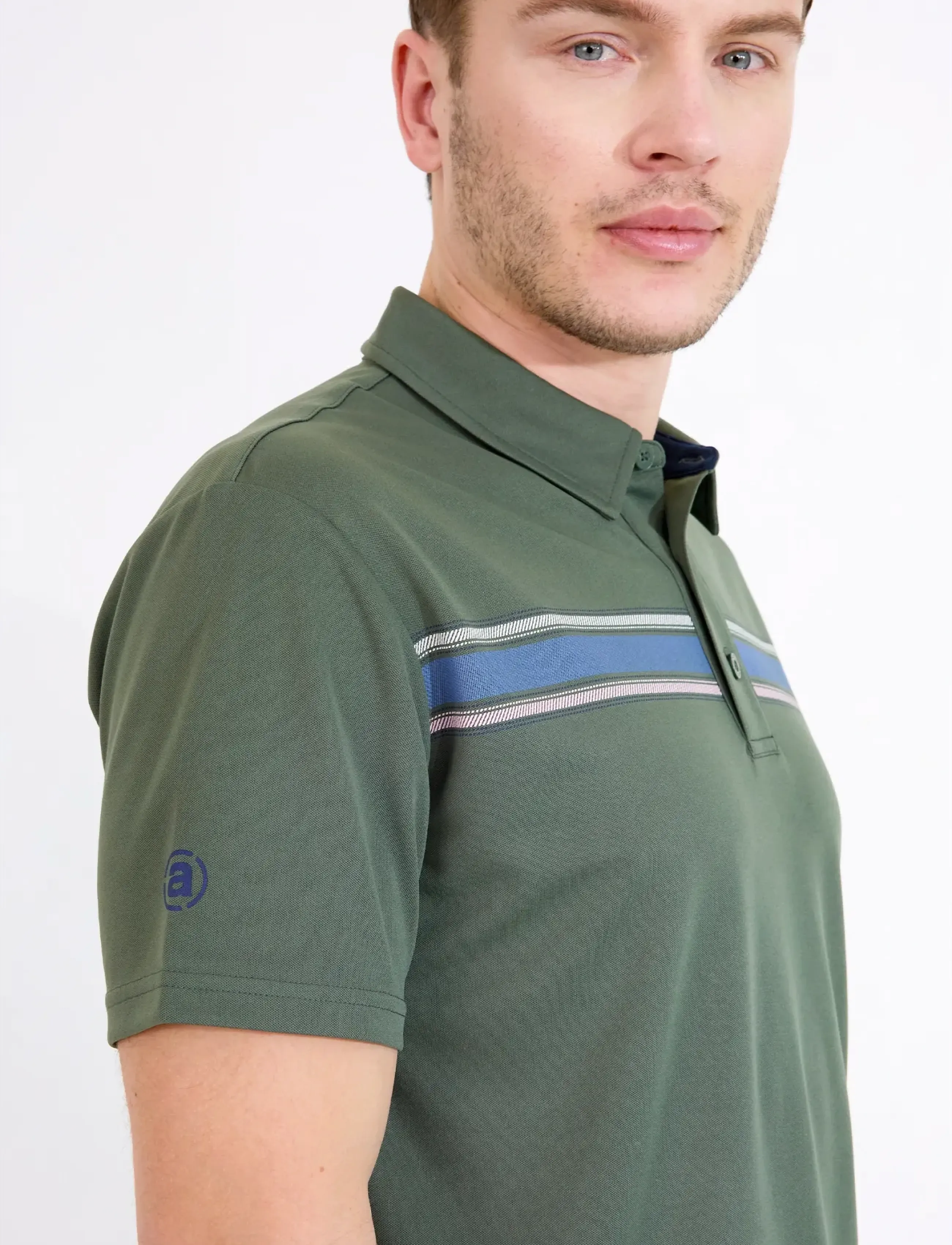 Abacus - Mens Cruit drycool polo - polos - forest - 4
