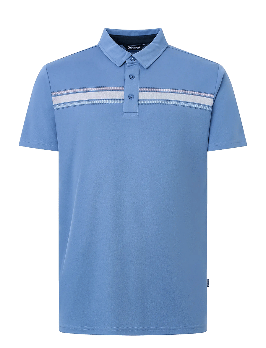 Abacus - Mens Cruit drycool polo - oberteile & t-shirts - horizon blue - 1