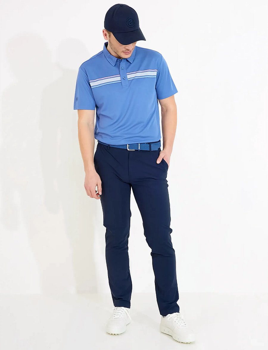 Abacus - Mens Cruit drycool polo - oberteile & t-shirts - horizon blue - 3