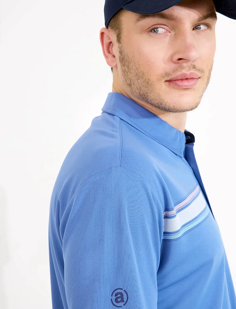 Abacus - Mens Cruit drycool polo - toppe & t-shirts - horizon blue - 4