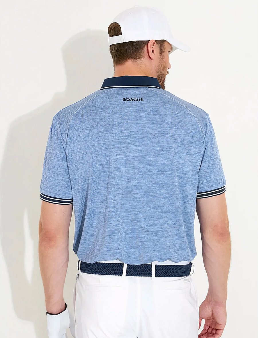 Abacus - Mens Spey drycool polo - tops & t-shirts - horizon blue - 2
