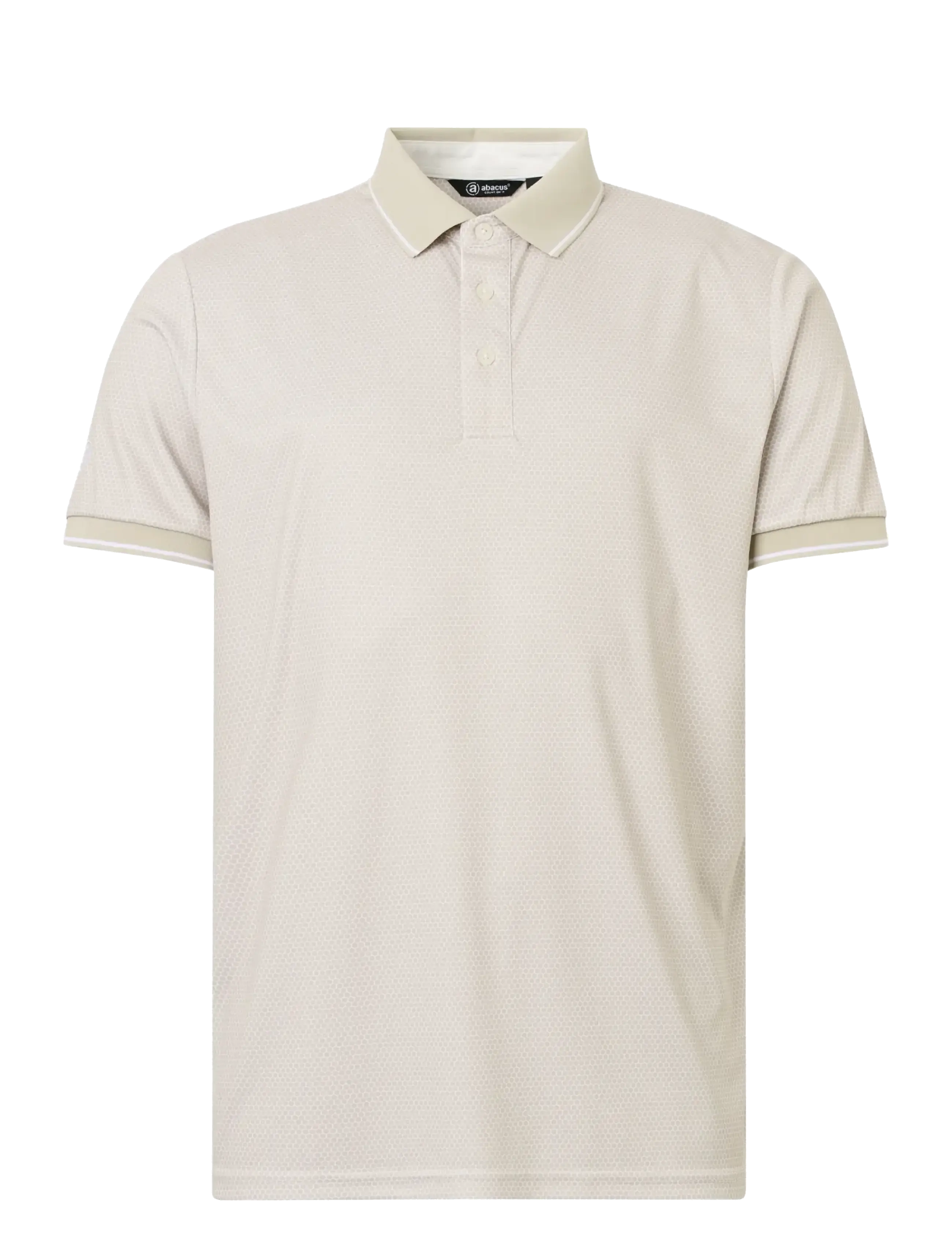 ABACUS Mens Headfort Drycool Polo Cream - L - Herren