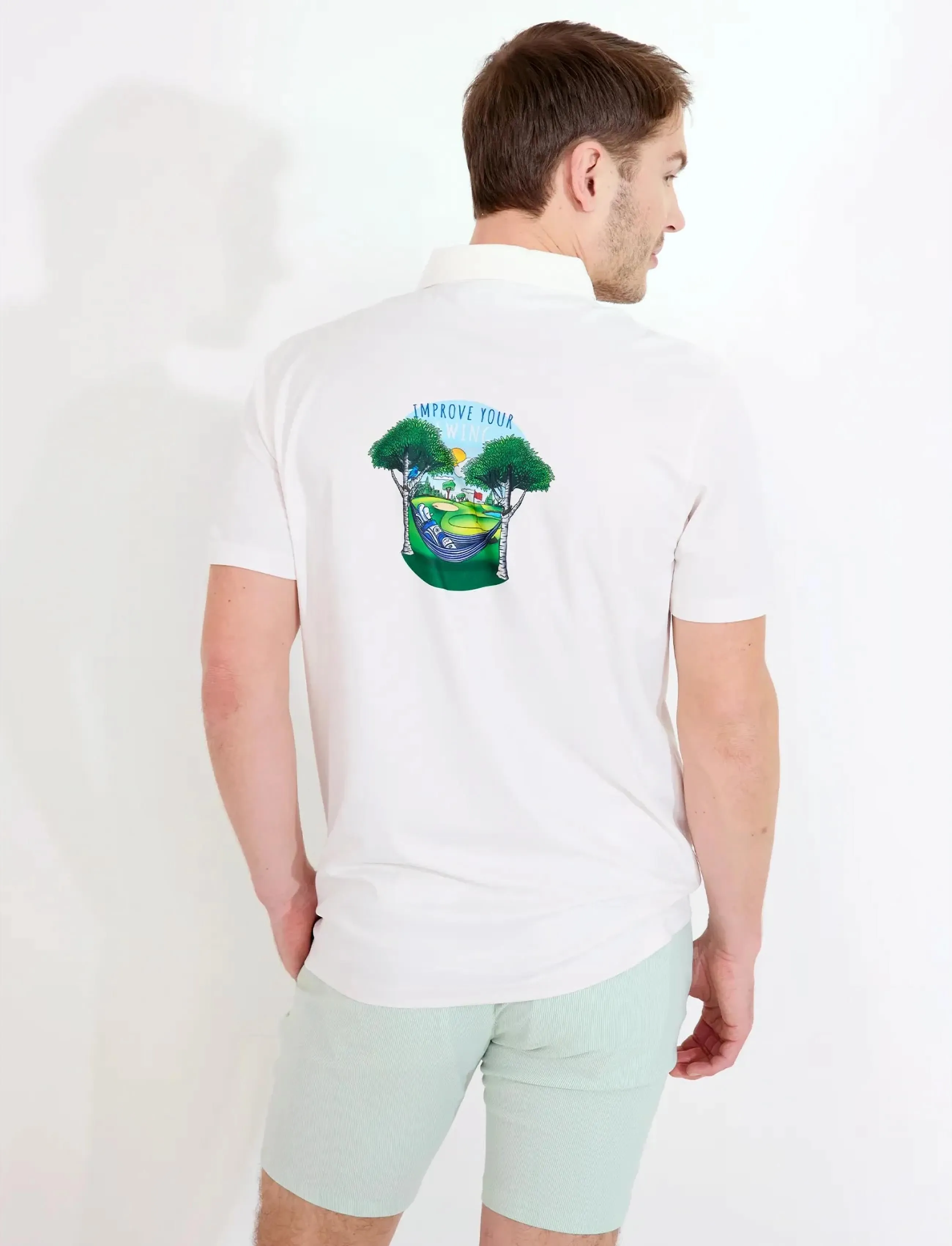Abacus - Mens Froggy drycool polo - toppe & t-shirts - clam - 3