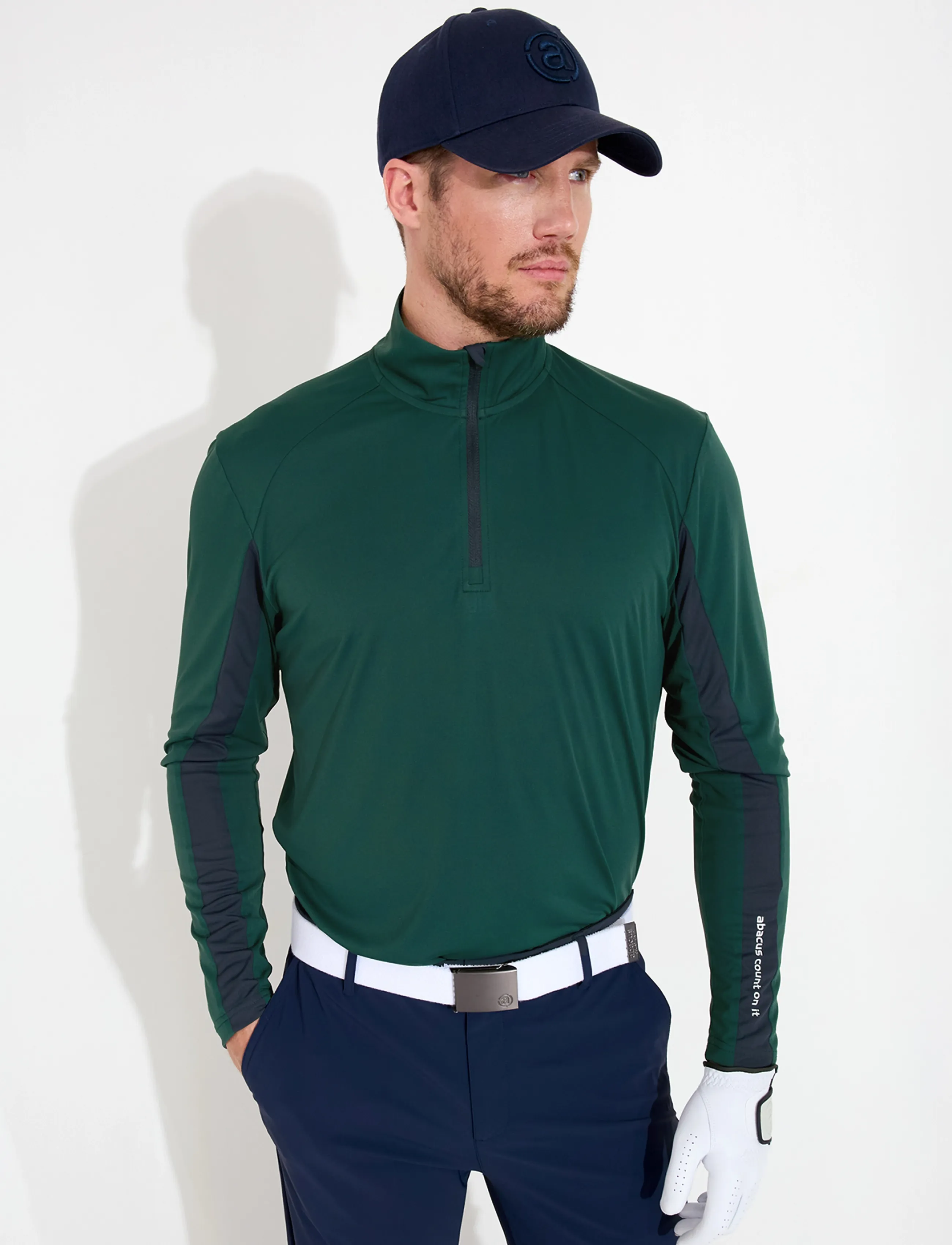 Abacus Mens Aloha UV longsleeve - T-shirts - COURSE GREEN / green