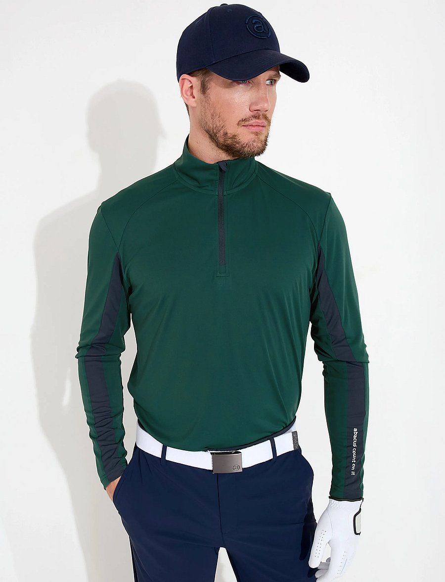 Abacus - Mens Aloha UV longsleeve - långärmade tröjor - course green - 0