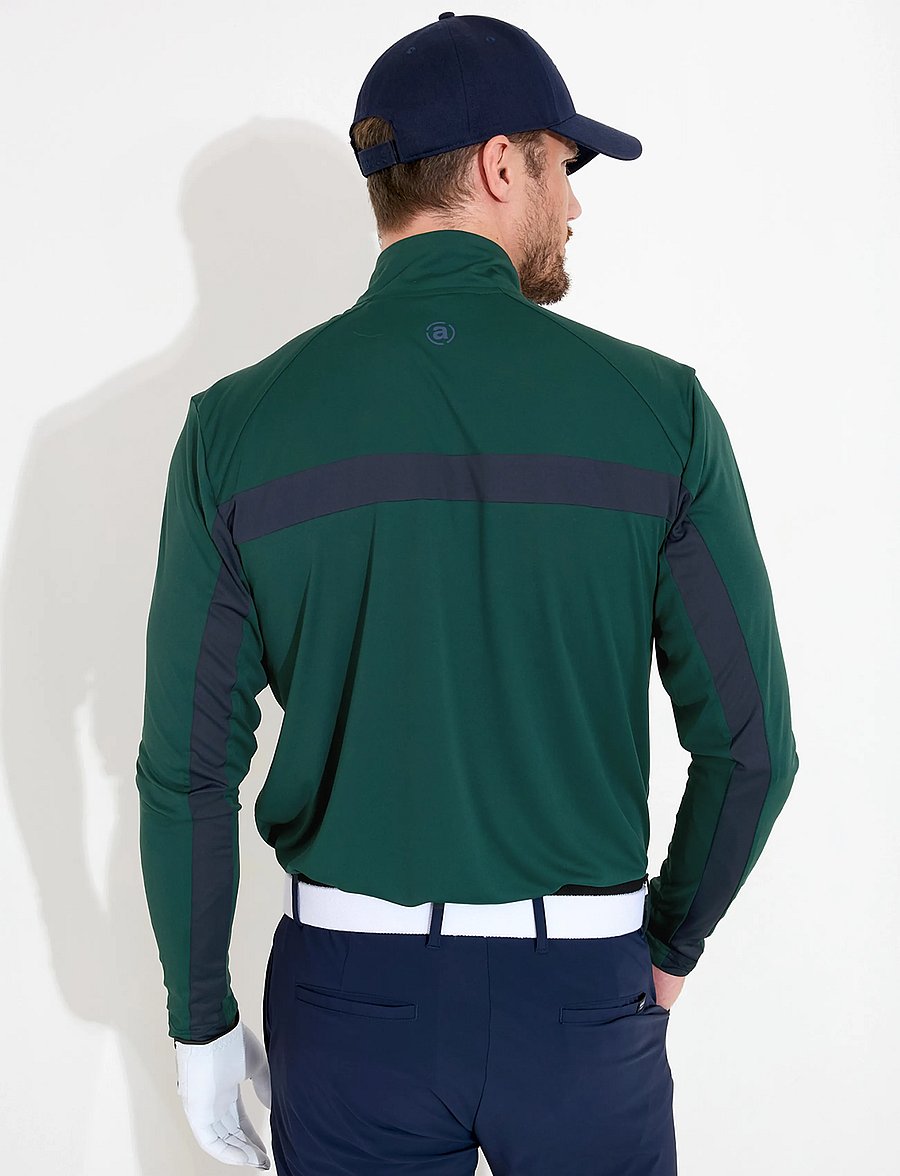 Abacus - Mens Aloha UV longsleeve - långärmade tröjor - course green - 2