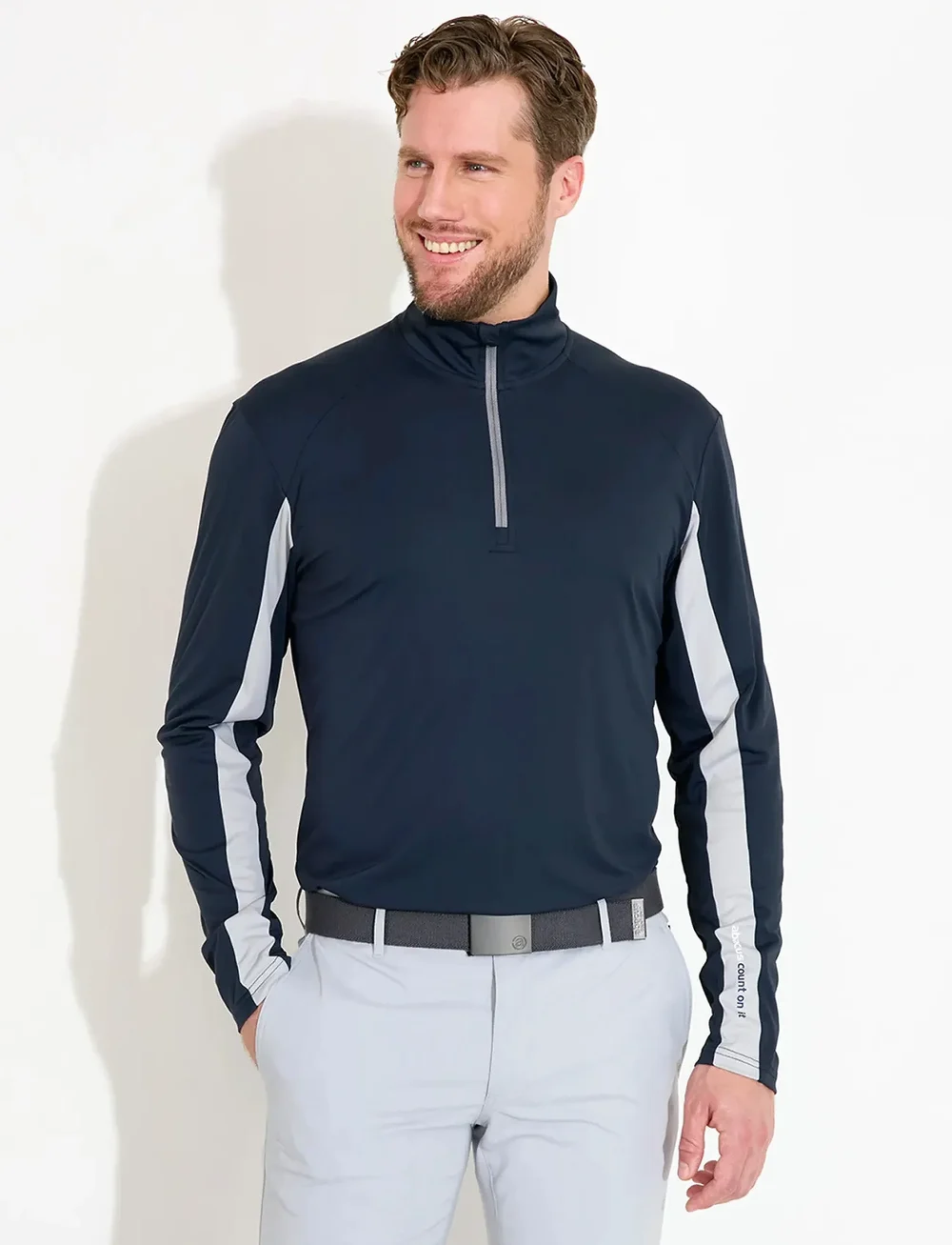 Abacus - Mens Aloha UV longsleeve - oberteile - navy - 0