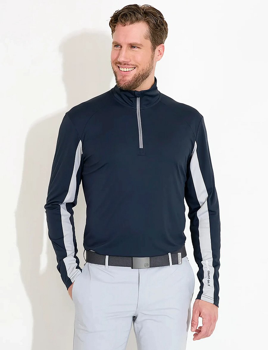 Abacus - Mens Aloha UV longsleeve - Överdelar - navy - 0