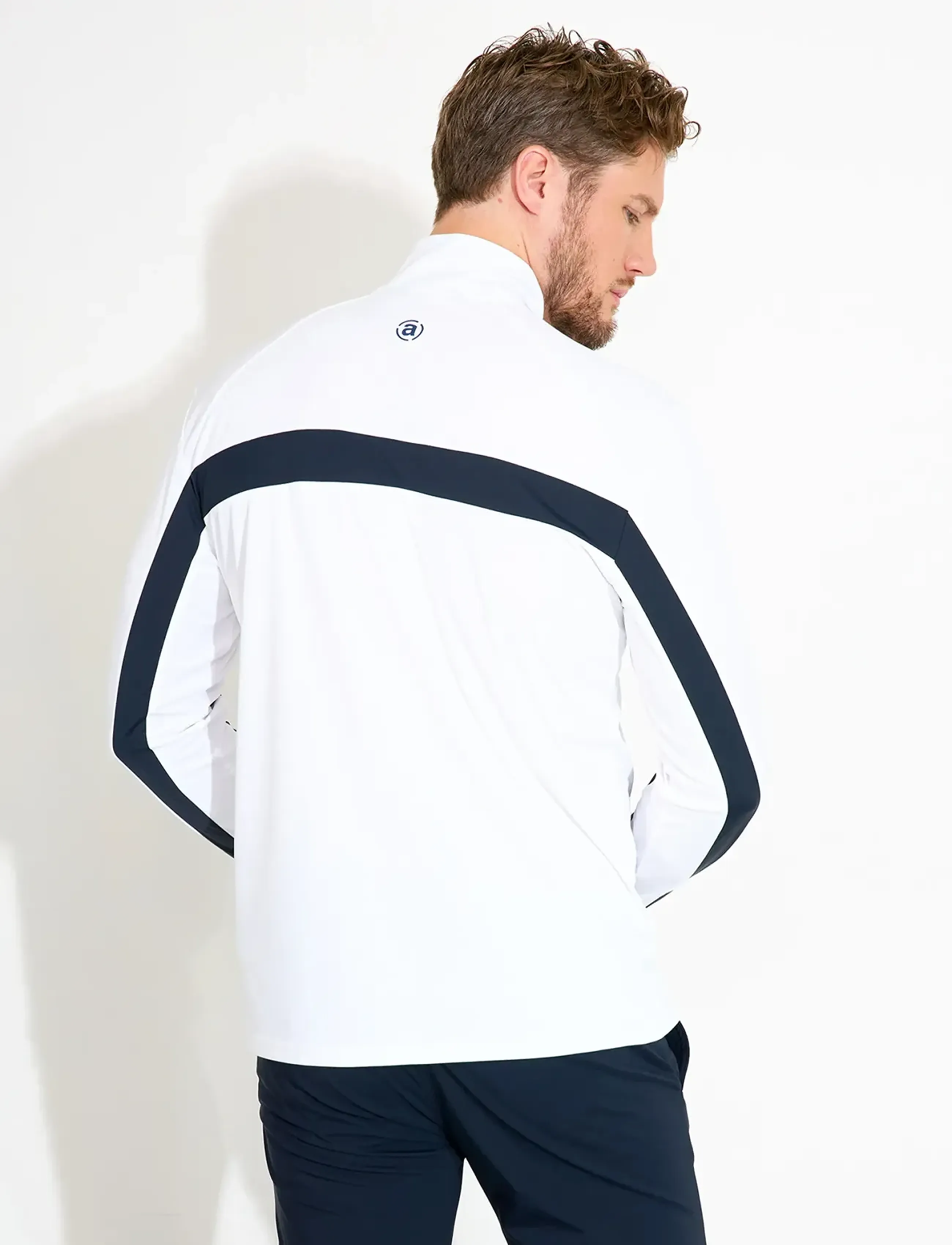 Abacus - Mens Aloha UV longsleeve - alussärgid - white/navy - 3