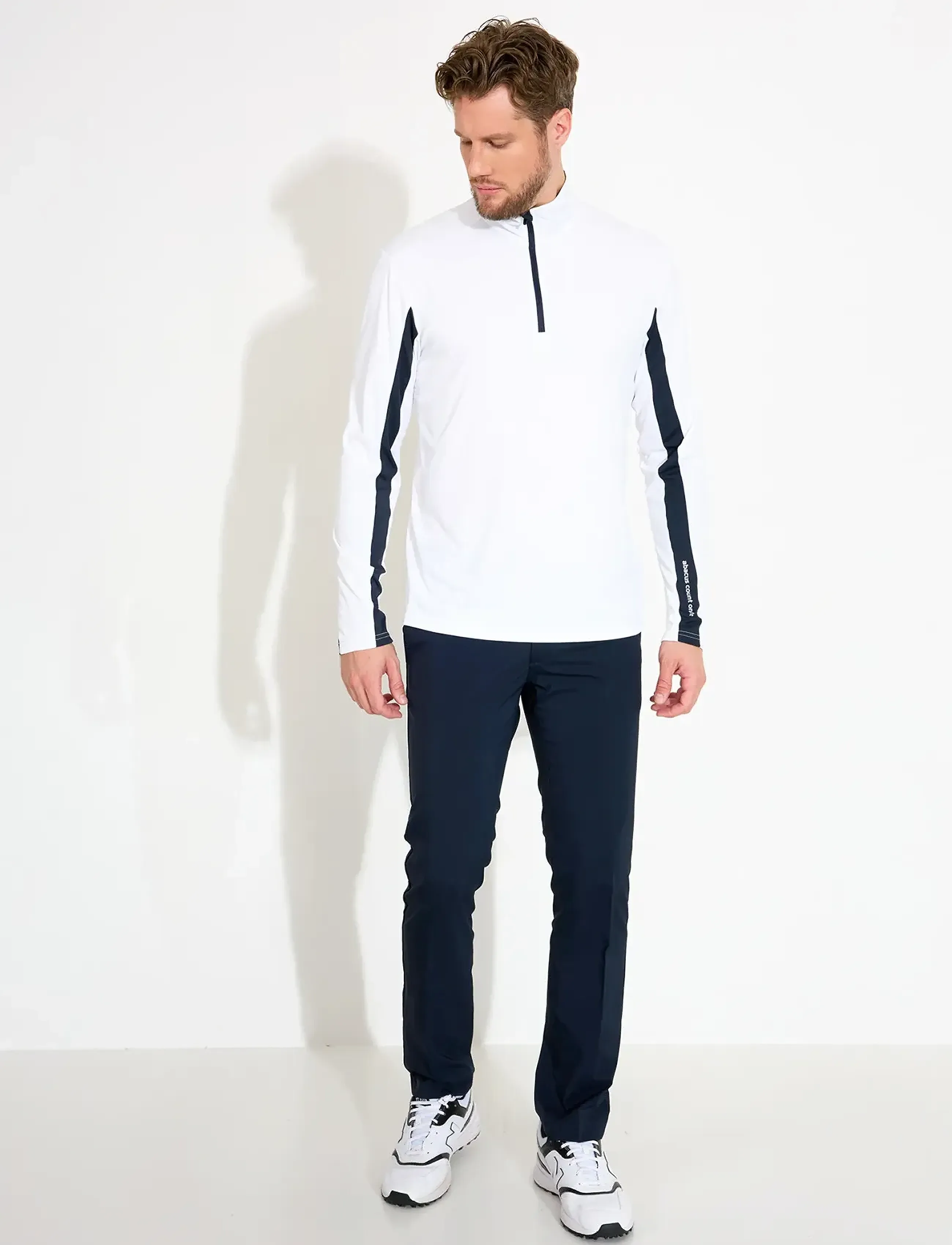 Abacus - Mens Aloha UV longsleeve - alussärgid - white/navy - 4