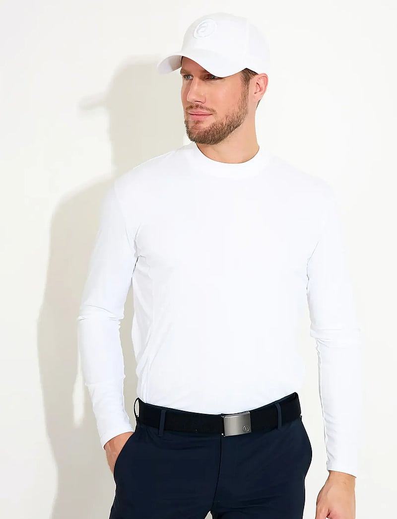 Abacus - Mens Aloha UV turtle neck - topi ar garām piedurknēm - white - 0