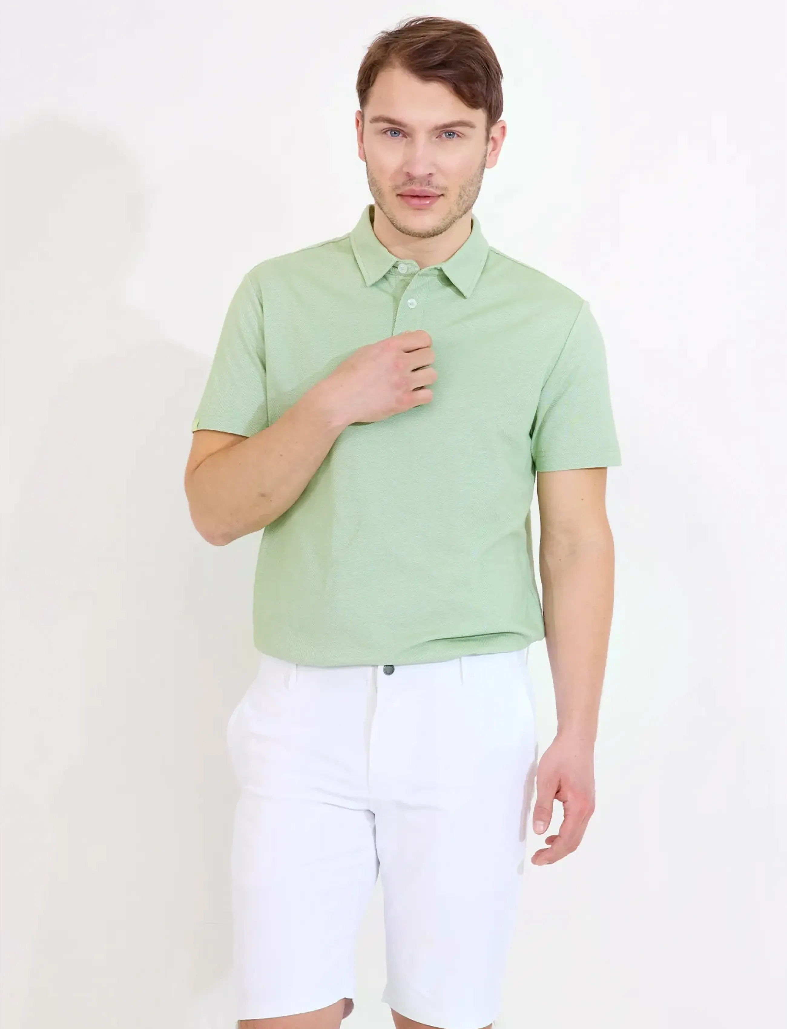 Abacus Mens Hillside Polo, Mænd, Polo Shirt, Grøn, Str: L