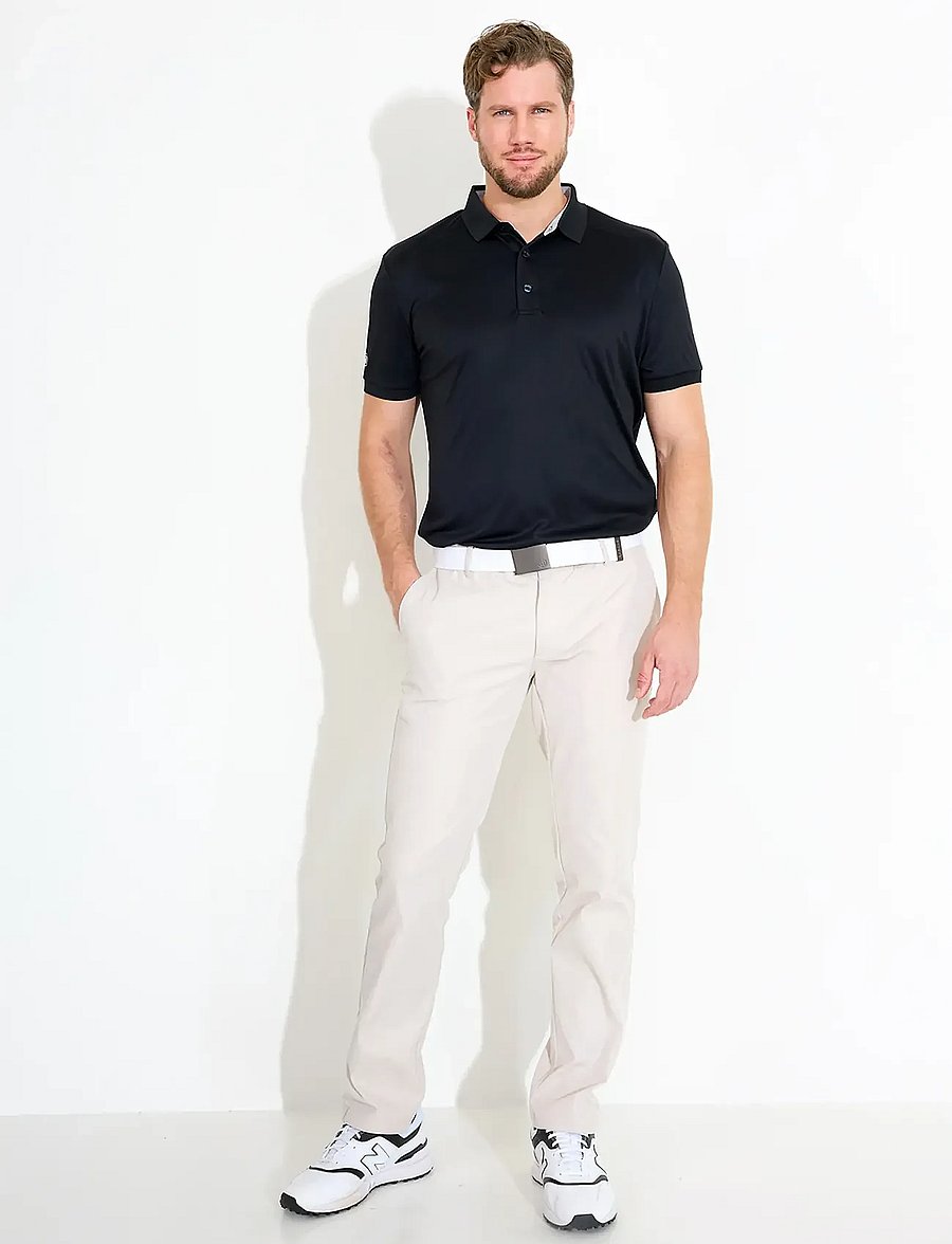 Abacus - Mens Hammel recycled polo - toppar & t-shirts - black - 3