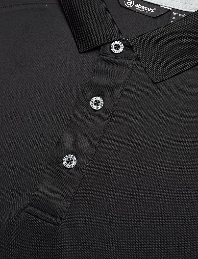 Abacus - Mens Hammel recycled polo - oberteile & t-shirts - black - 4