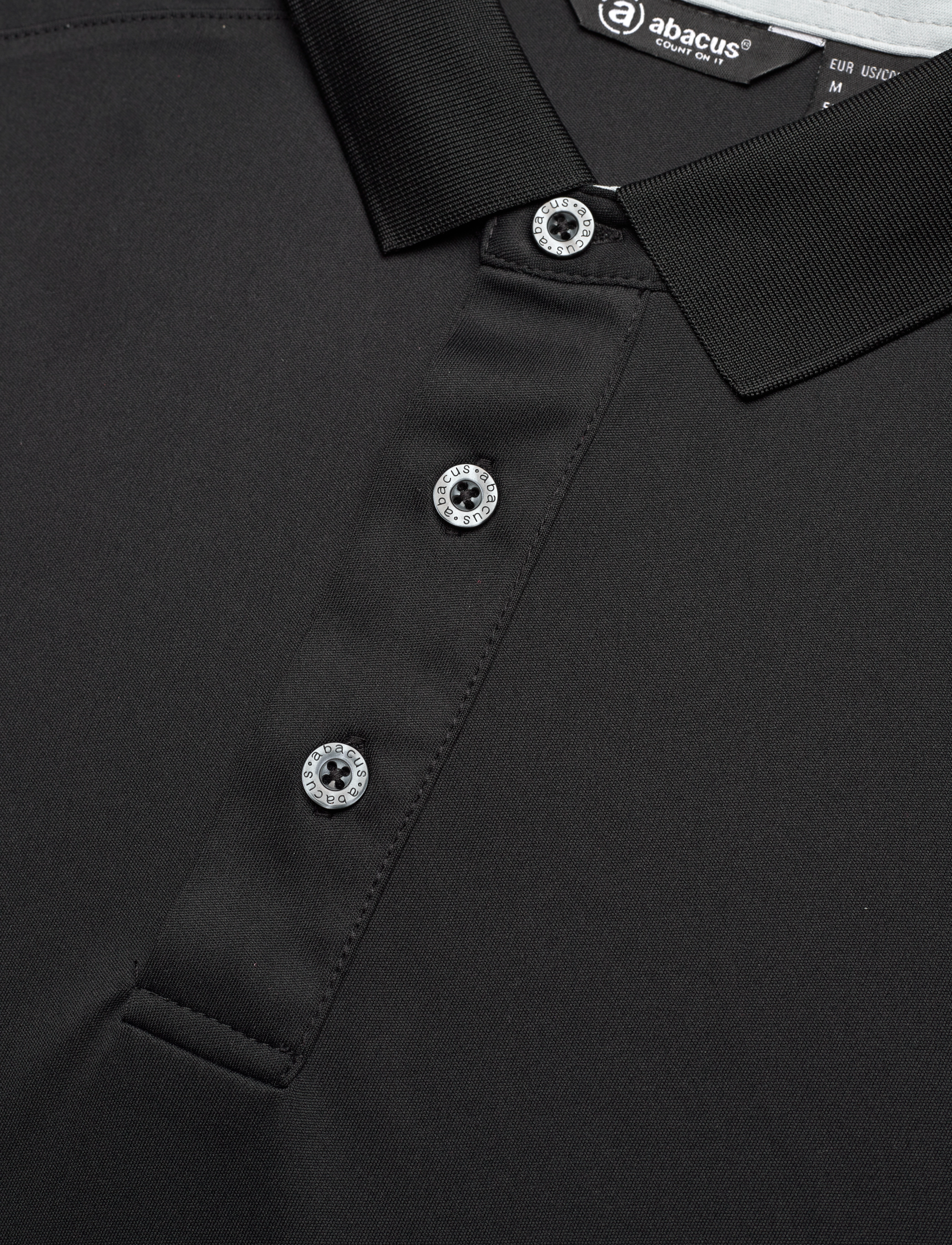 Abacus - Mens Hammel recycled polo - toppar & t-shirts - black - 4