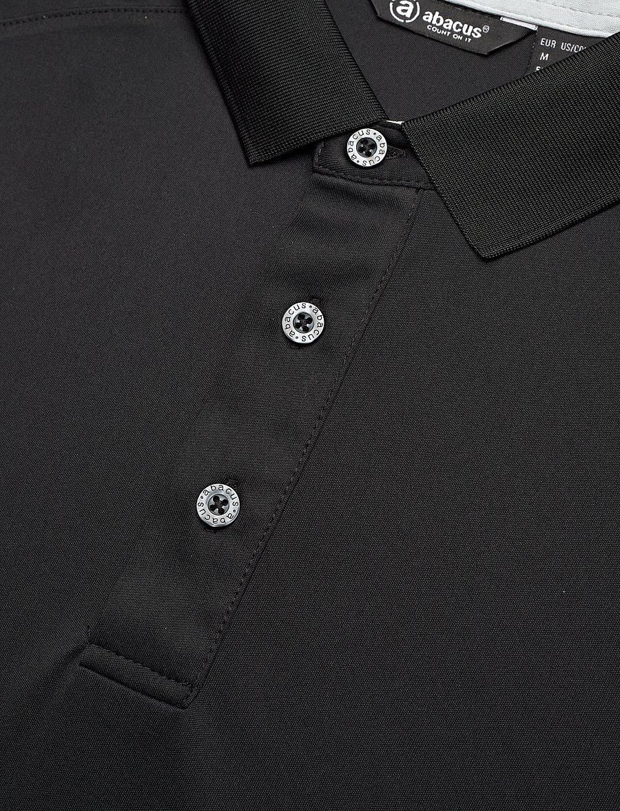 Abacus - Mens Hammel recycled polo - toppar & t-shirts - black - 4