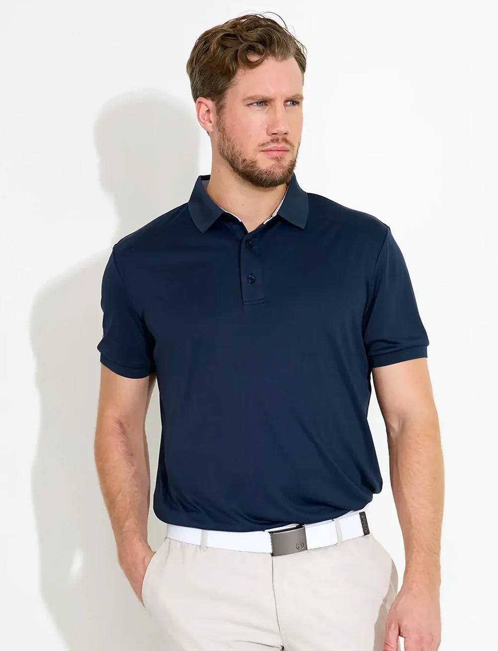 Abacus - Mens Hammel recycled polo - oberteile & t-shirts - navy - 0