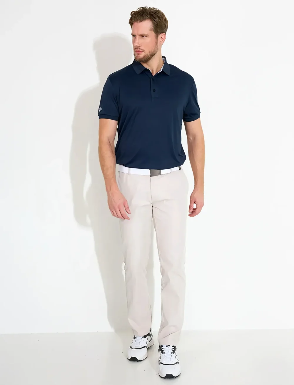 Abacus - Mens Hammel recycled polo - oberteile & t-shirts - navy - 4